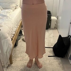 Dusty rose/light baby pink maxi skirt